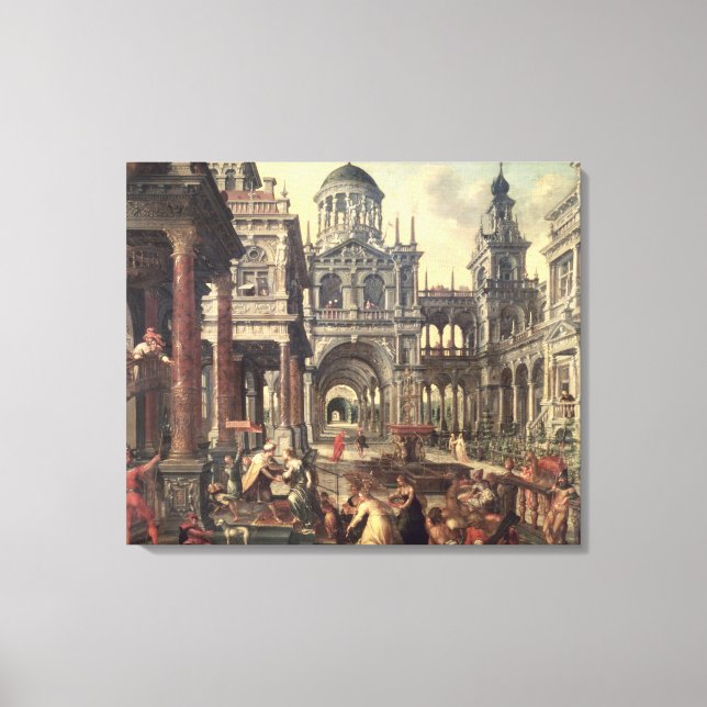 King Solomon and the Queen of Sheba Canvas Print (Front)