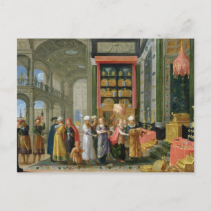 King Solomon and the Queen of Sheba Postcard