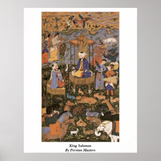 King Solomon By Persian Masters Poster