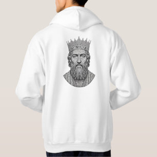 King Solomon Calligraphy Portrait - Vintage Script Hoodie