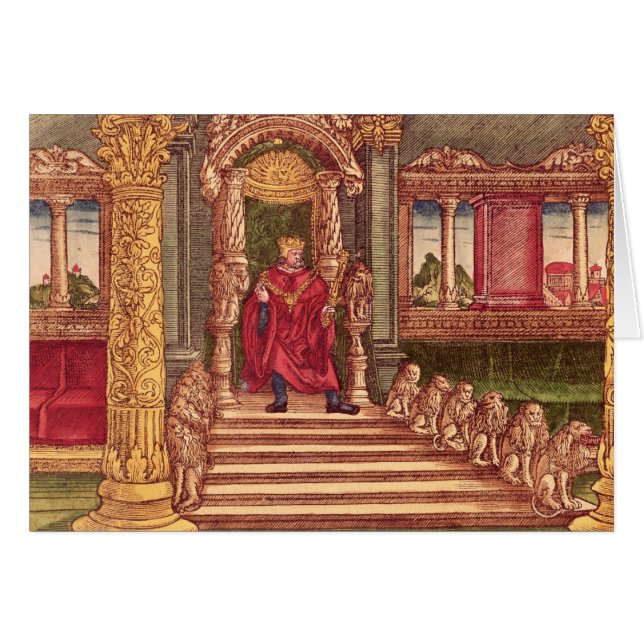 King Solomon on his throne, 1st Edition (Front Horizontal)