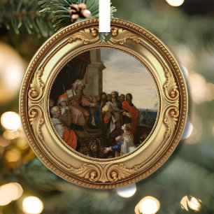 King Solomon Queen of Sheba Biblical Jesse Tree Metal Tree Decoration