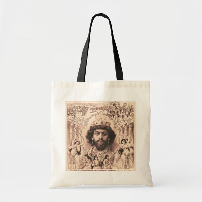 King Solomon Surrounded By Dancing Girls Tote Bag (Front)