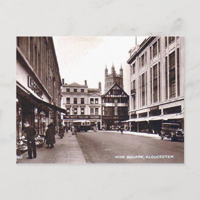 King Square, Gloucester Postcard (Front)