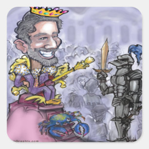 King Square Sticker