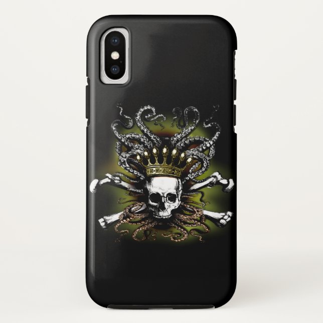 King Squid Skull Case-Mate iPhone Case (Back)