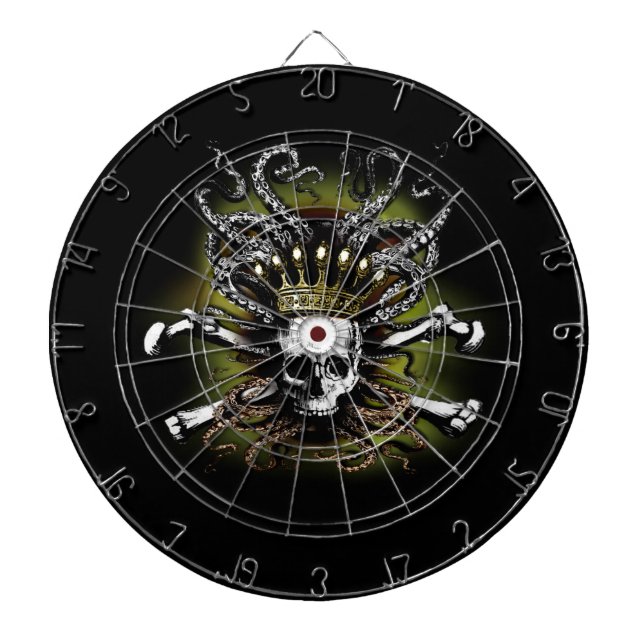 King Squid Skull Dartboard (Front)