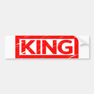 King Stamp Bumper Sticker
