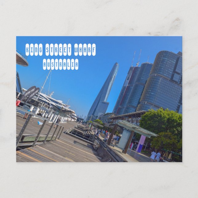 King Street Wharf  in Sydney Australia Postcard (Front)