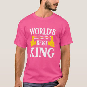 King Surname Funny Team Family Last Name World's B T-Shirt