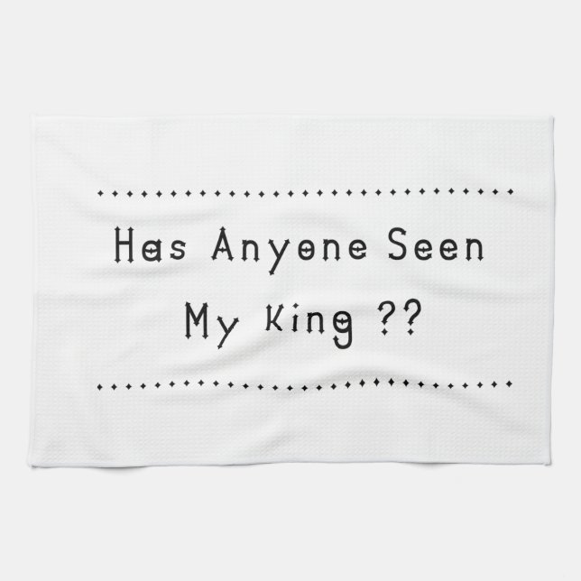 King Tea Towel (Horizontal)