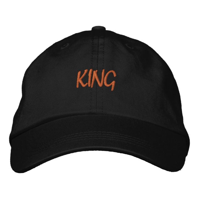 KING Text Cool Visor Blend of Style, Comfort-Hat Embroidered Hat (Front)