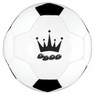 KING Text Crown Image Sports Equipment Football