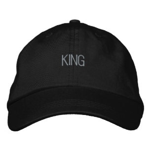 KING Text-Hat Trucker Handsome Black Colour Visor Embroidered Hat