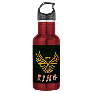 KING Text Phoenix Bird Emblem Hydration Vessel 532 Ml Water Bottle