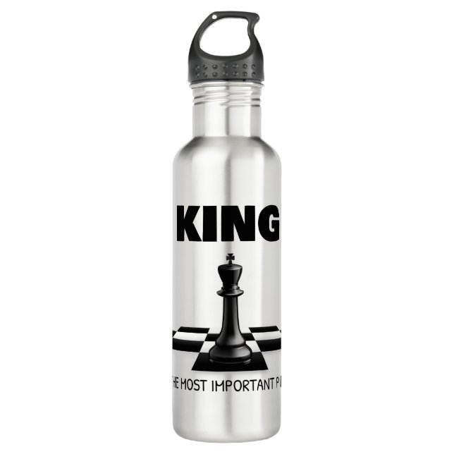 King The Most Important Piece  710 Ml Water Bottle (Front)