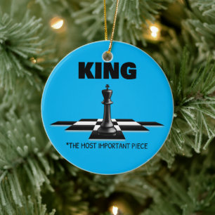 King The Most Important Piece  Ceramic Tree Decoration