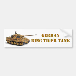 KING TIGER BUMPER STICKER