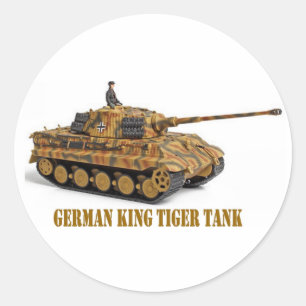 KING TIGER CLASSIC ROUND STICKER