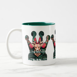King to a queen Stag to a vixen Two-Tone Coffee Mug
