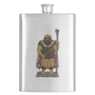 King Troll Hip Flask