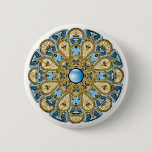 King Tut 6 Cm Round Badge
