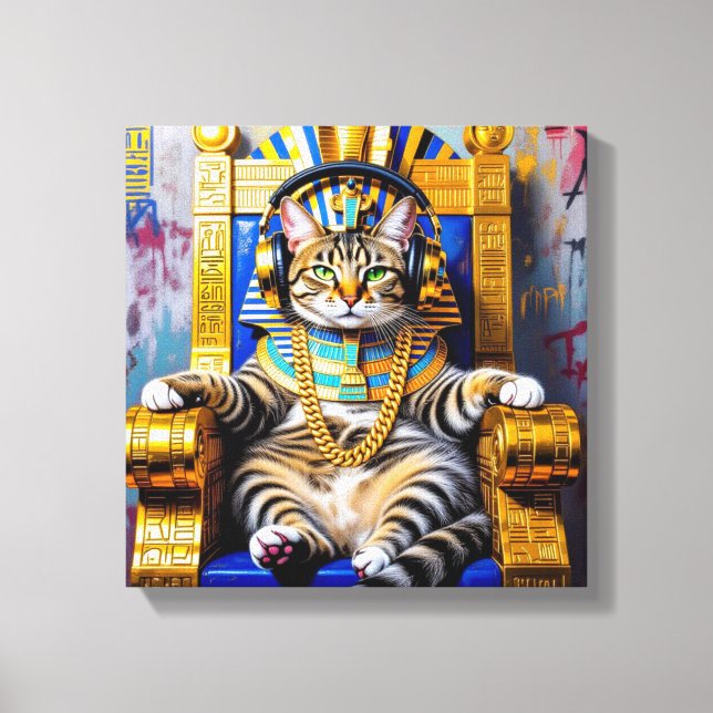 KING TUT-CHAUSIE CAT 4 CANVAS PRINT (Front)