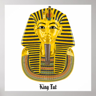King Tut, Egyptian tomb illustration Poster
