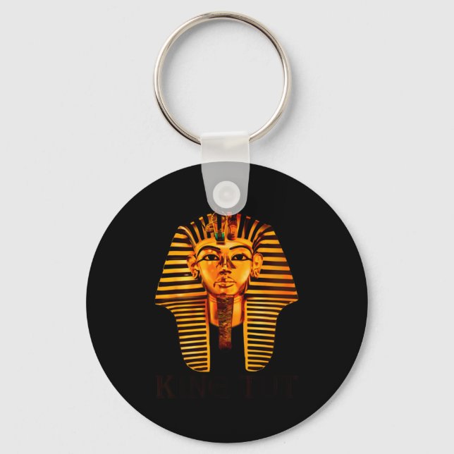 King Tut Golden Mask Pharaonic Ancient Egypt Xmas  Key Ring (Front)