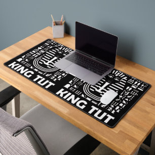 King tut pharaoh egyptian Hieroglyphic Alphabet Desk Mat