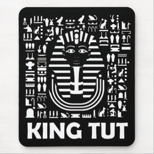 King tut pharaoh egyptian Hieroglyphic Alphabet Mouse Mat