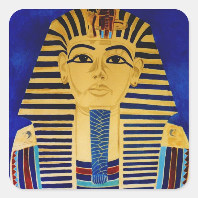 King Tut Tutankhamun art sticker (Front)