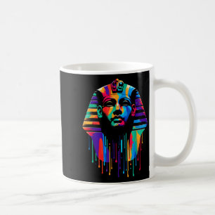 King Tut. Tutankhamun Minimalist Vibrant Style Chr Coffee Mug