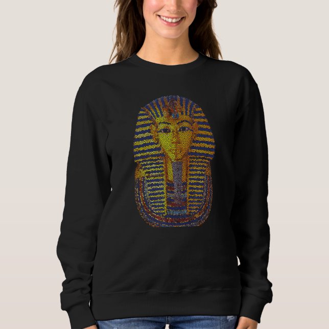 King Tut Tutankhamun Stipple Effect Sweatshirt (Front)