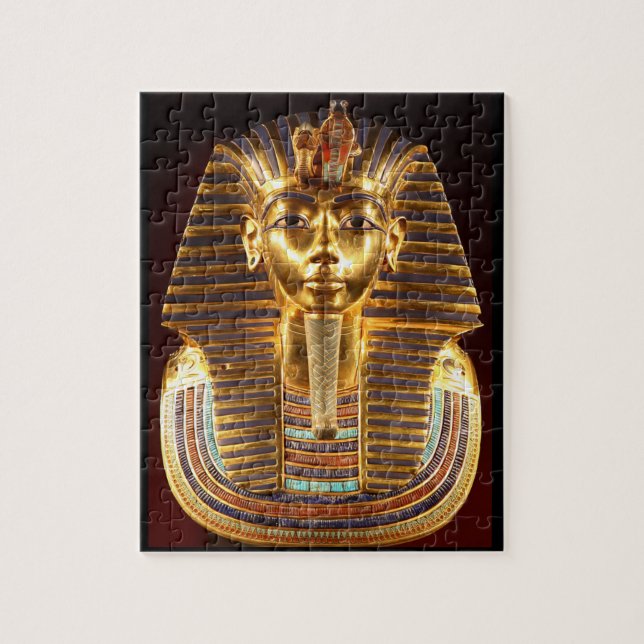 King Tutankhamun, Gold Mask Jigsaw Puzzle (Vertical)