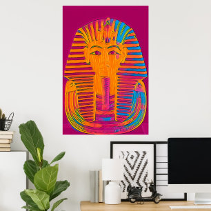 "King Tut's Brilliance" Egyptian Unique Wall Art