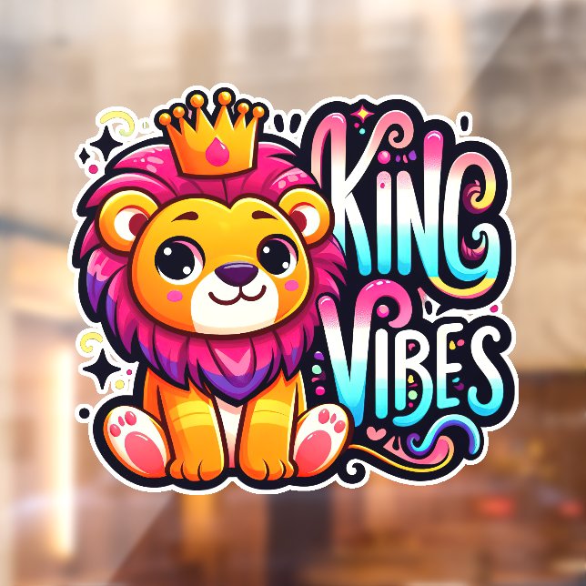 King vibes window cling (Sheet 2)