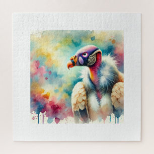 King Vulture 210724AREF141 - Watercolor Jigsaw Puzzle