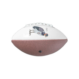 King vulture bird cartoon illustration american football