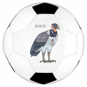 King vulture bird cartoon illustration football