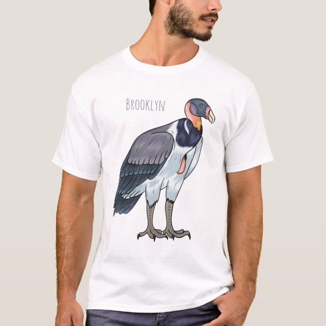 King vulture bird cartoon illustration T-Shirt (Front)