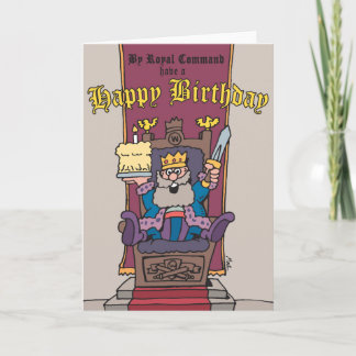 King Wally Happy Birthday Card