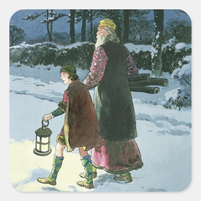 King Wenceslas (c.907-c.929) from 'Peeps into the Square Sticker (Front)