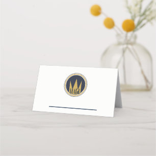 King Wild Thing Gold Crown Burlap Birthday Party Place Card