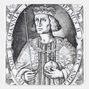 King William II of England, 1618 Square Sticker