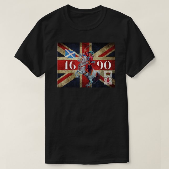 King William of Orange Sticker T-Shirt (Design Front)