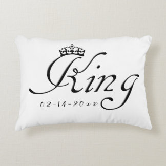King with Crown Decorative Cushion
