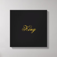 King Wrapped Canvas