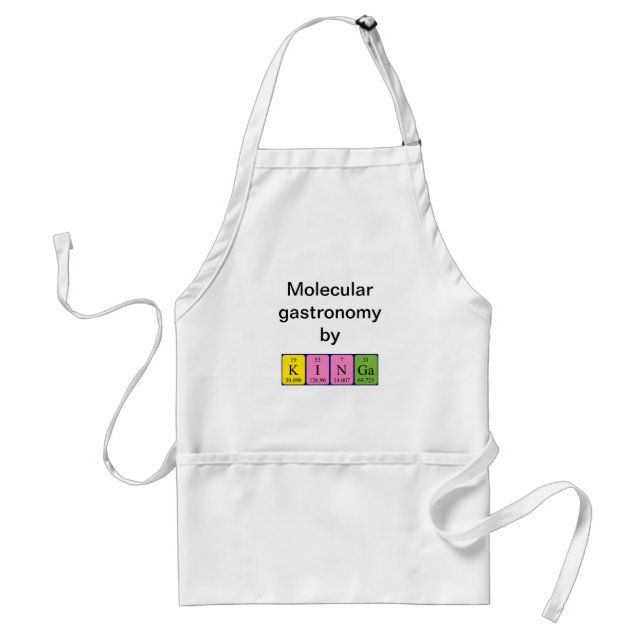 Kinga periodic table name apron (Front)
