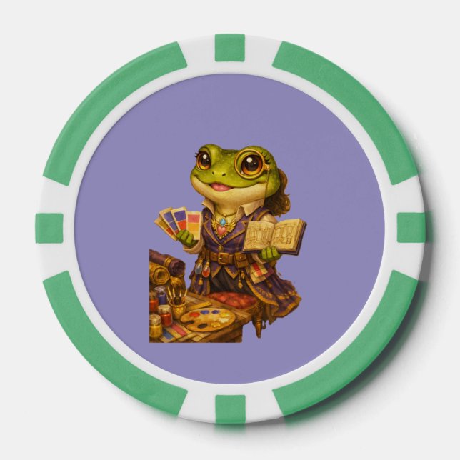 Kingdom Designer Frog Character Poker Chips (Front)